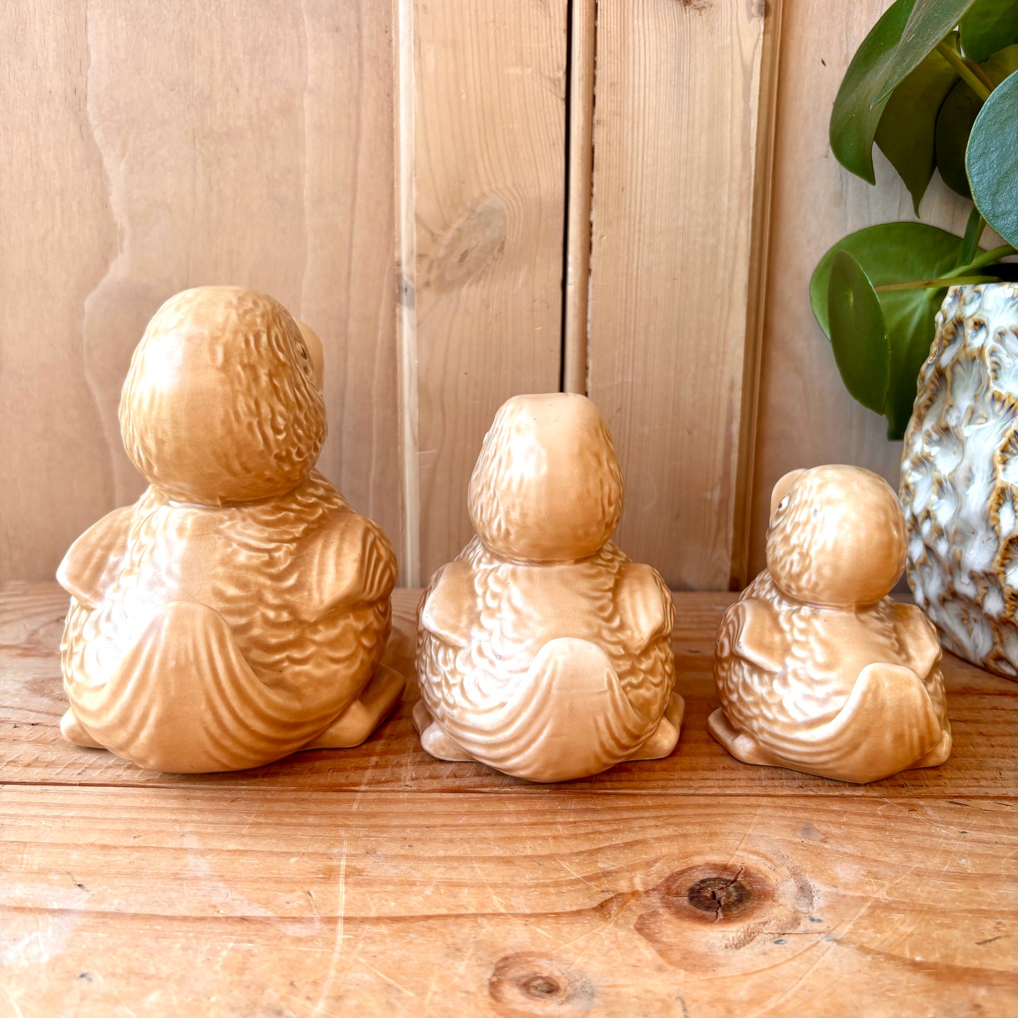 Rare Vintage SylvaC Trio of Ducks