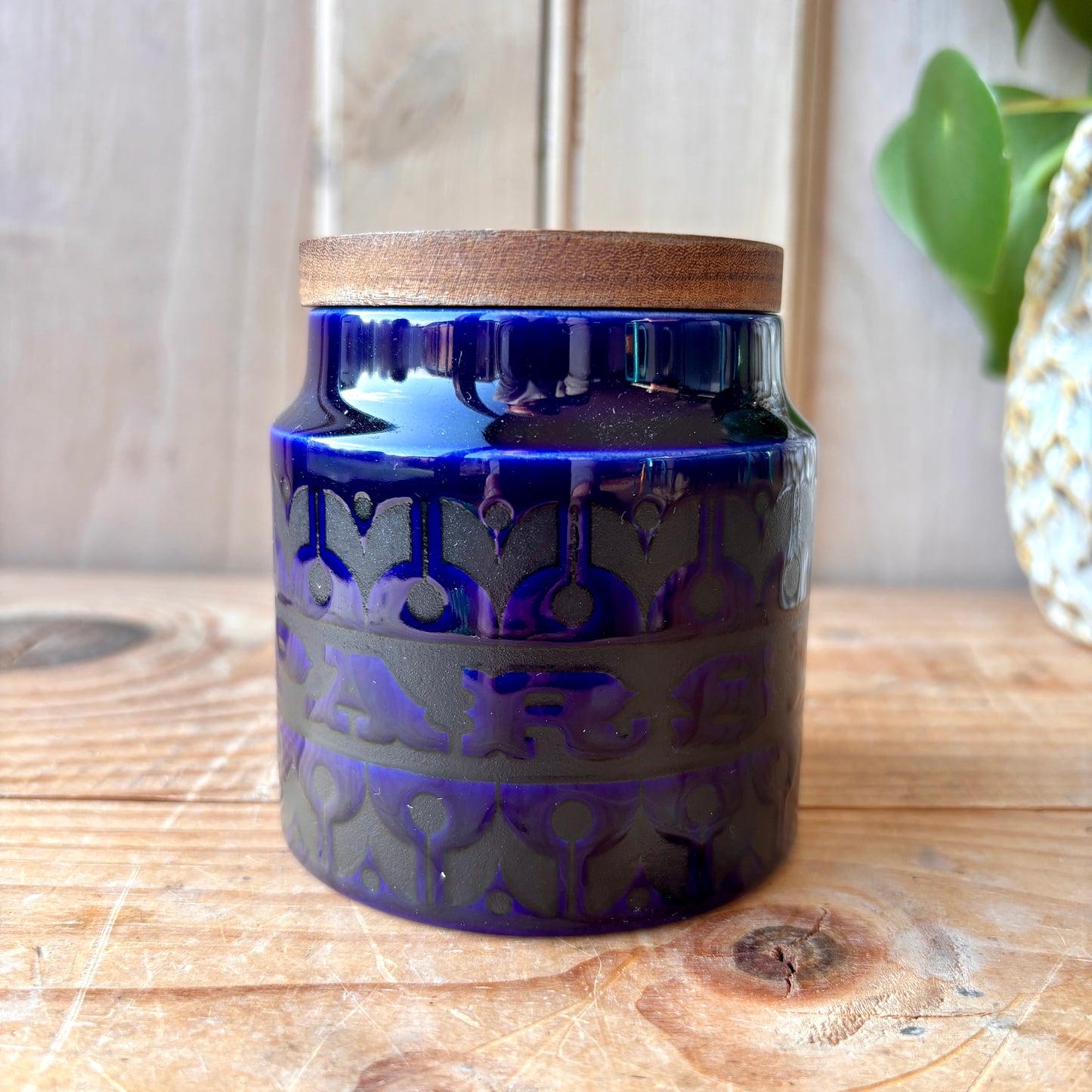 Set of three Hornsea Heirloom herb jars