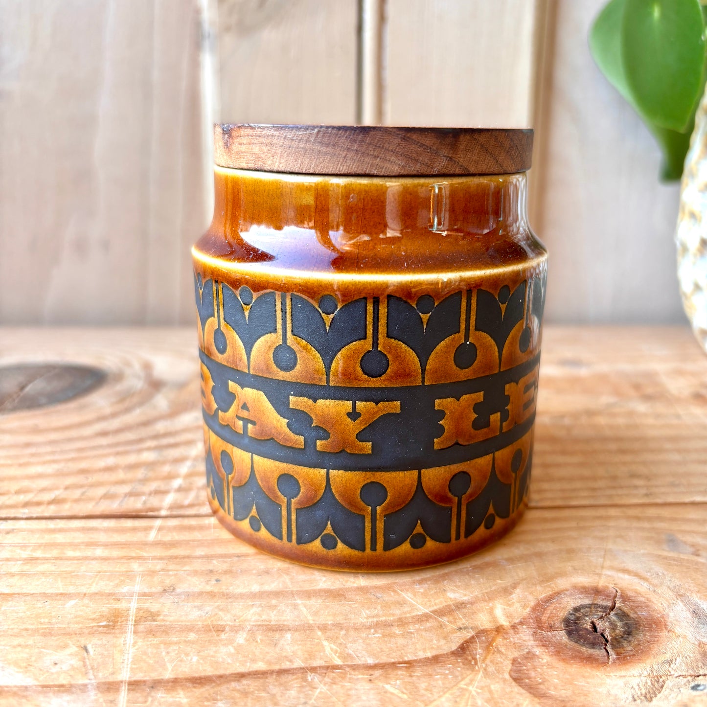 Set of three Hornsea Heirloom herb jars