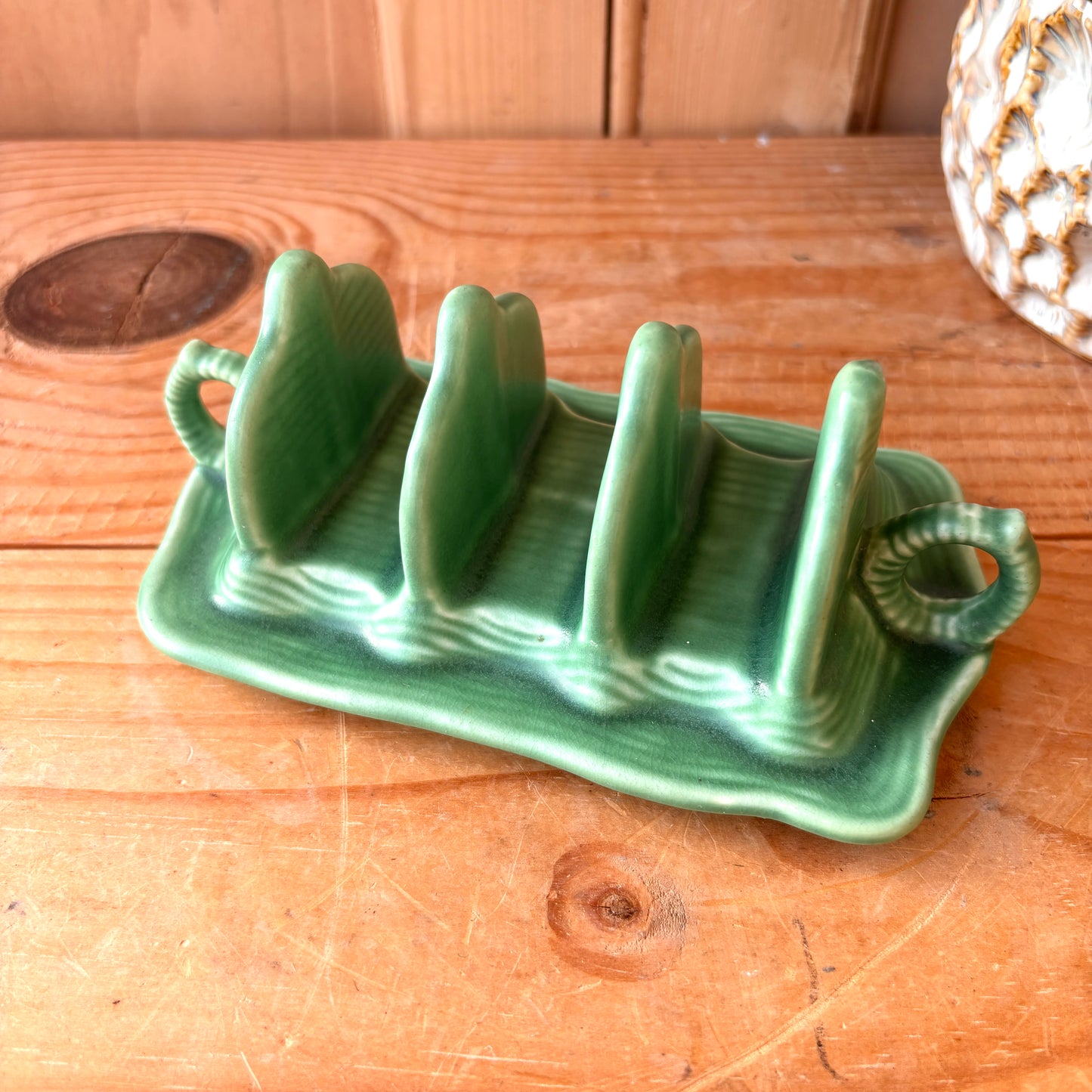 Vintage SylvaC Green Toast Rack.