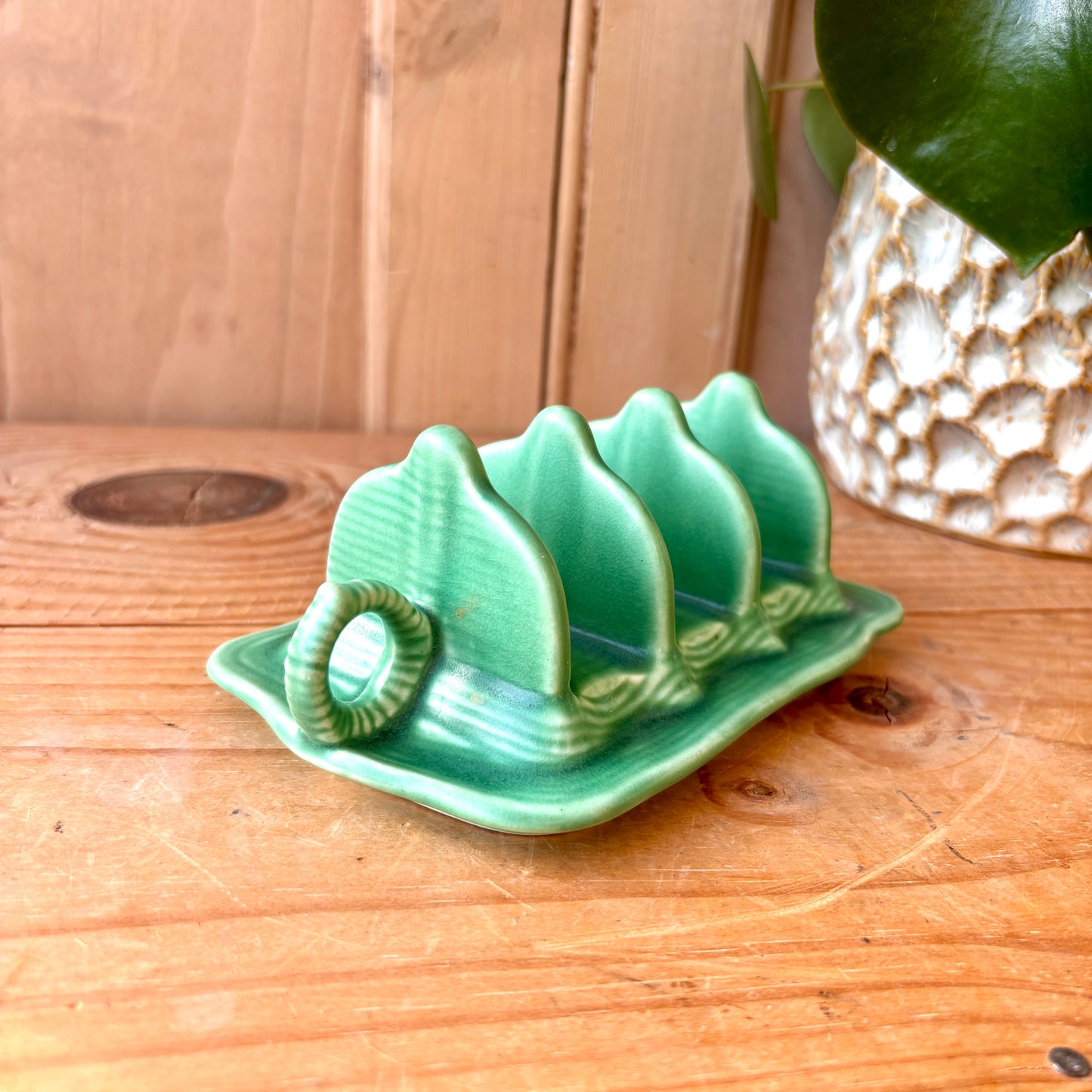 Vintage SylvaC Green Toast Rack.