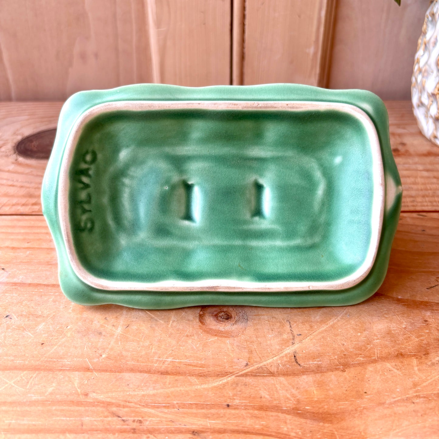 Vintage SylvaC Green Toast Rack.