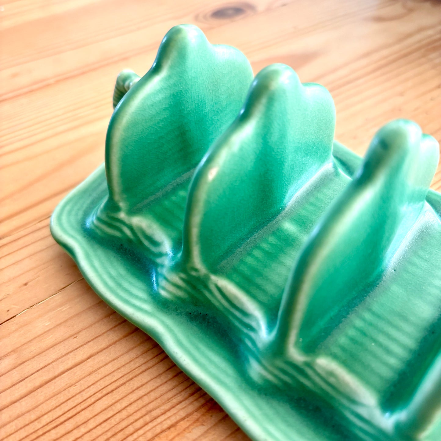 Vintage SylvaC Green Toast Rack.