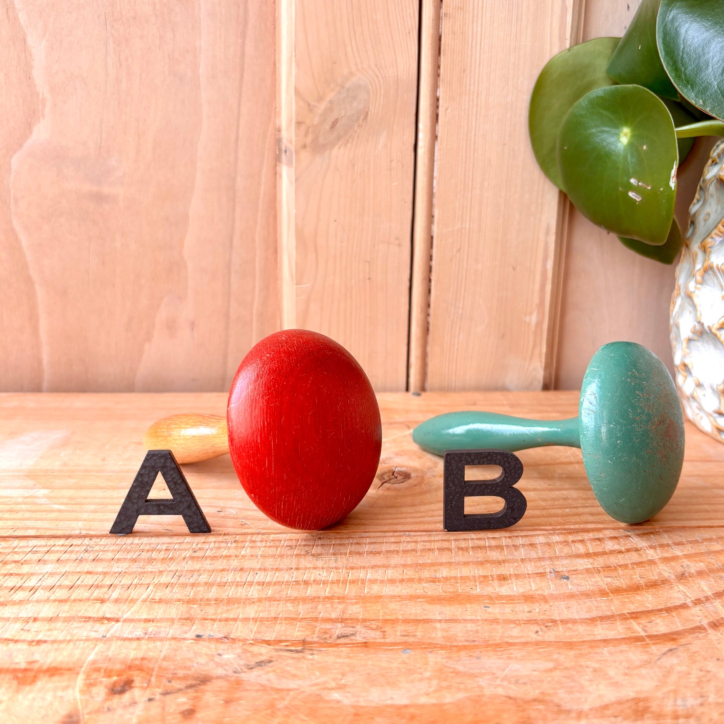 Vintage Wooden Darning Mushrooms