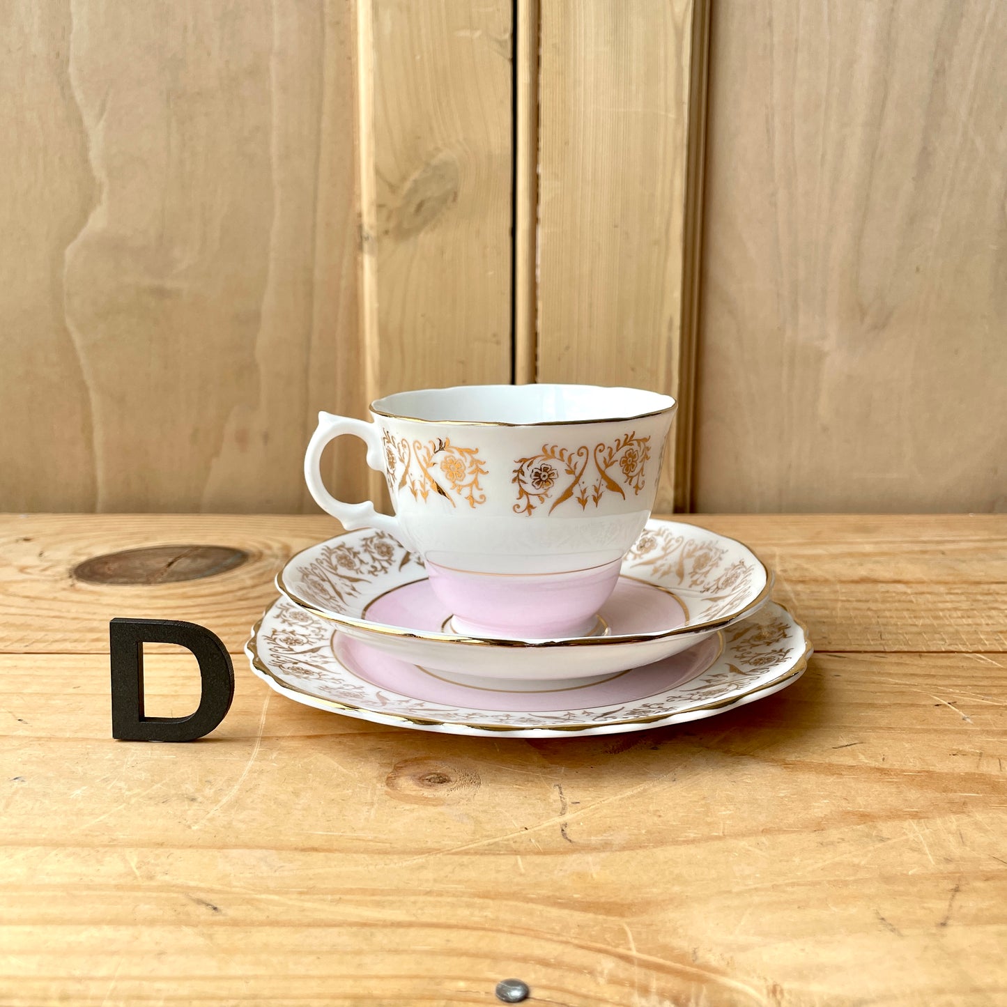 Vintage teacup trio