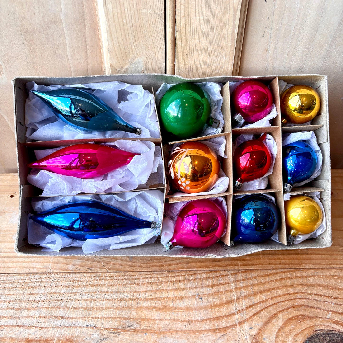 Vintage Christmas Bauble set of 12