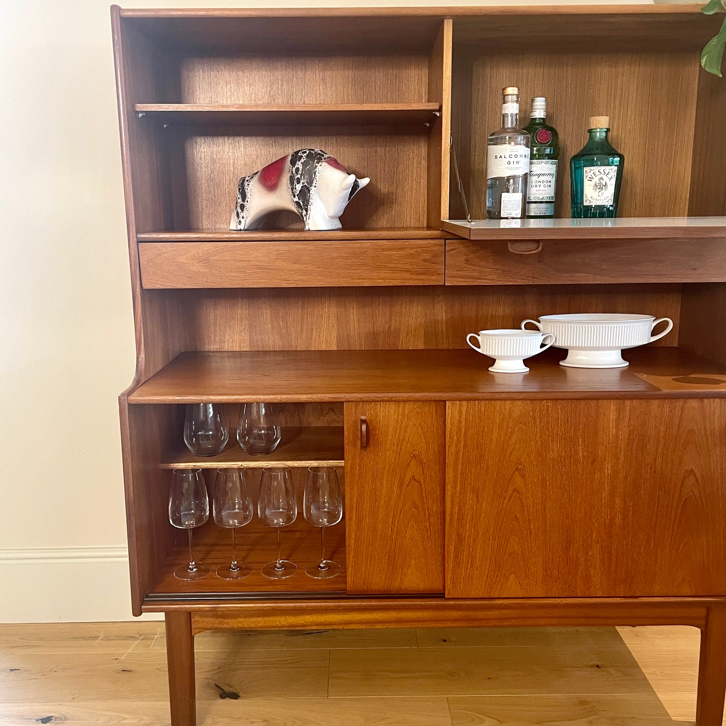 Vintage Mid-Century Elliots Newbury Highboard