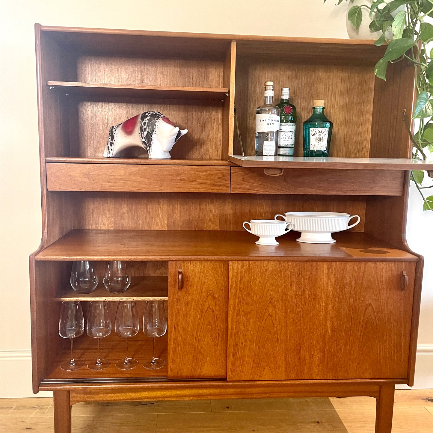 Vintage Mid-Century Elliots Newbury Highboard