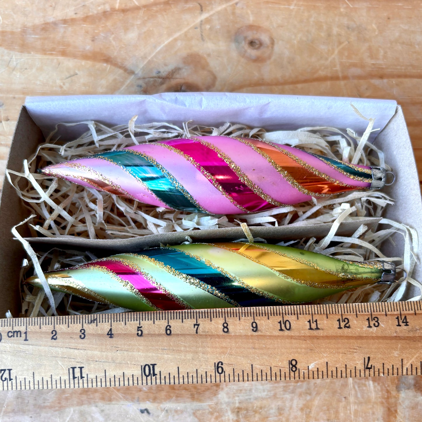 Vintage Large Droplet Christmas Baubles