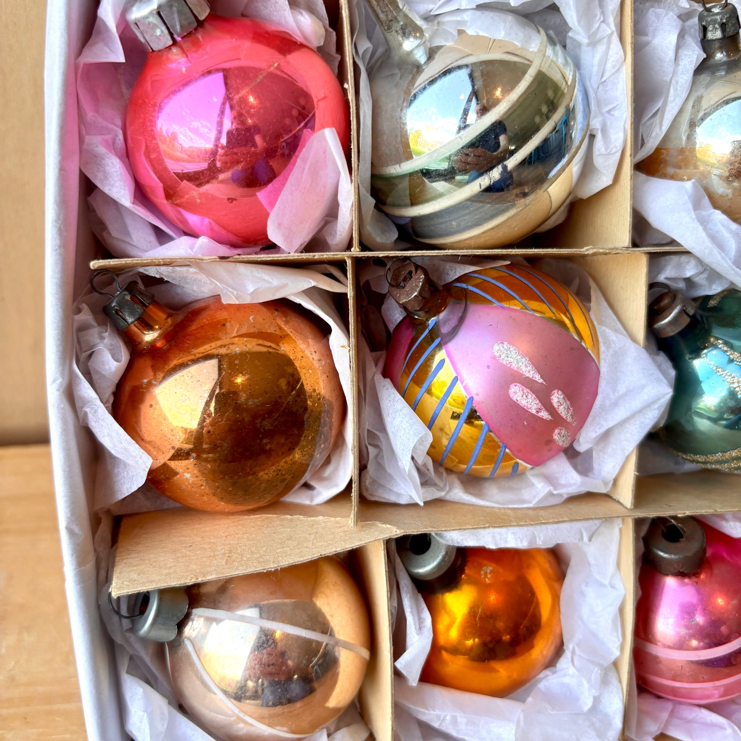 Vintage Christmas Bauble set of 12