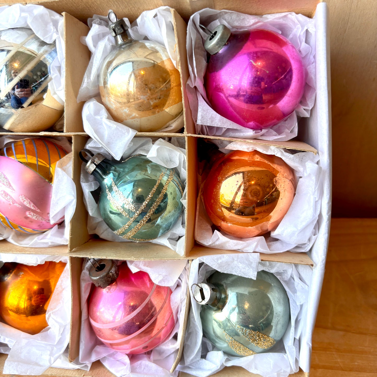 Vintage Christmas Bauble set of 12