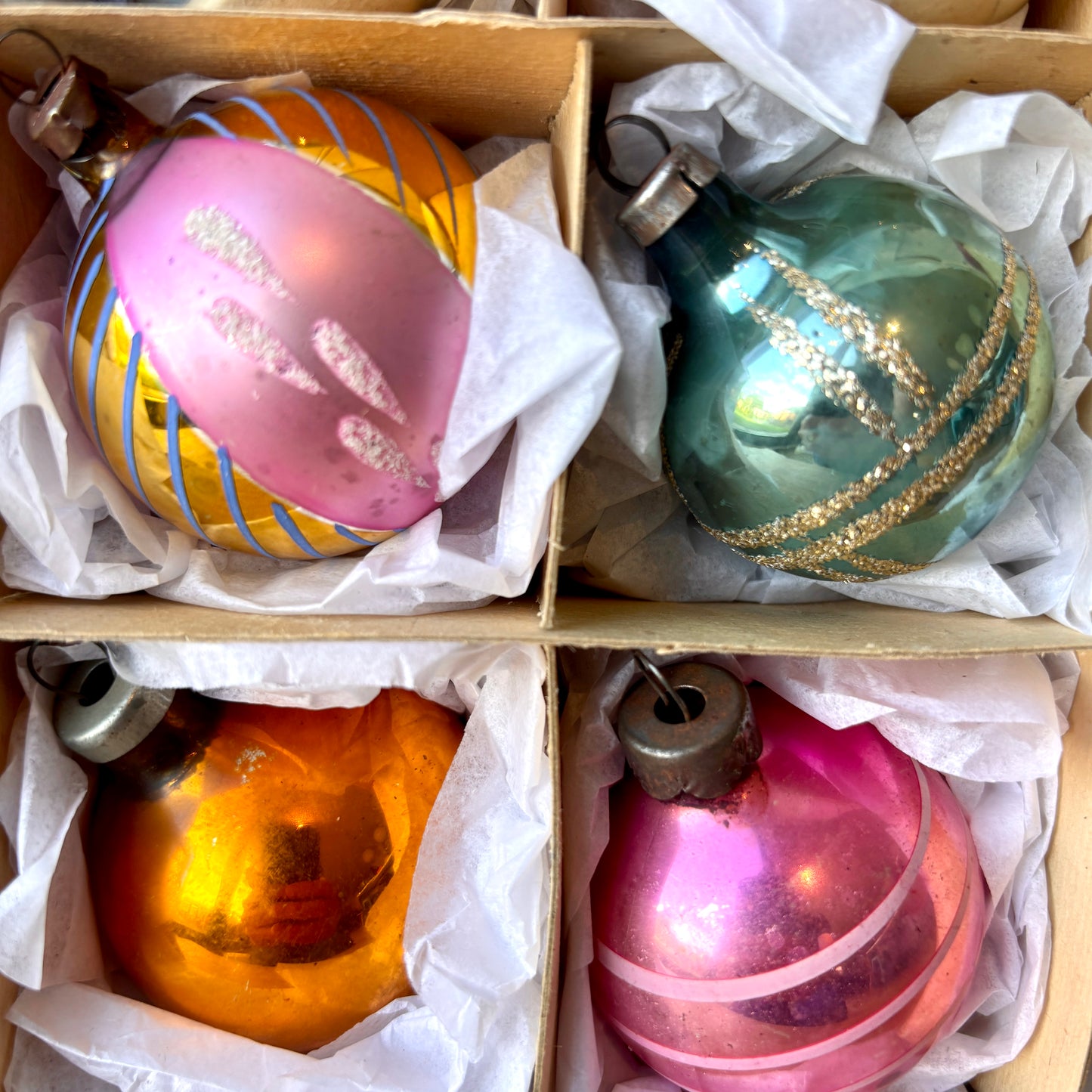 Vintage Christmas Bauble set of 12