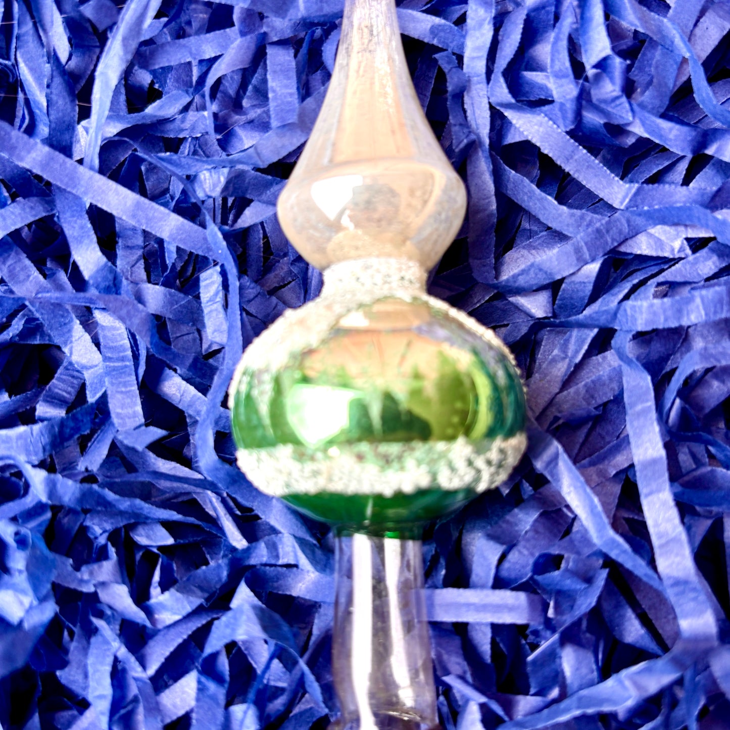 Vintage Glass Christmas Tree Topper