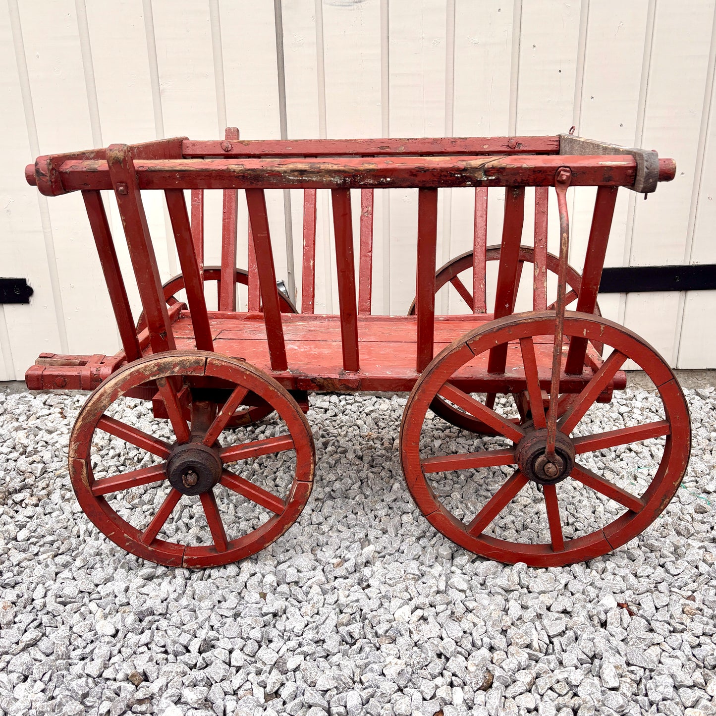 Antique French Wooden Dog Cart