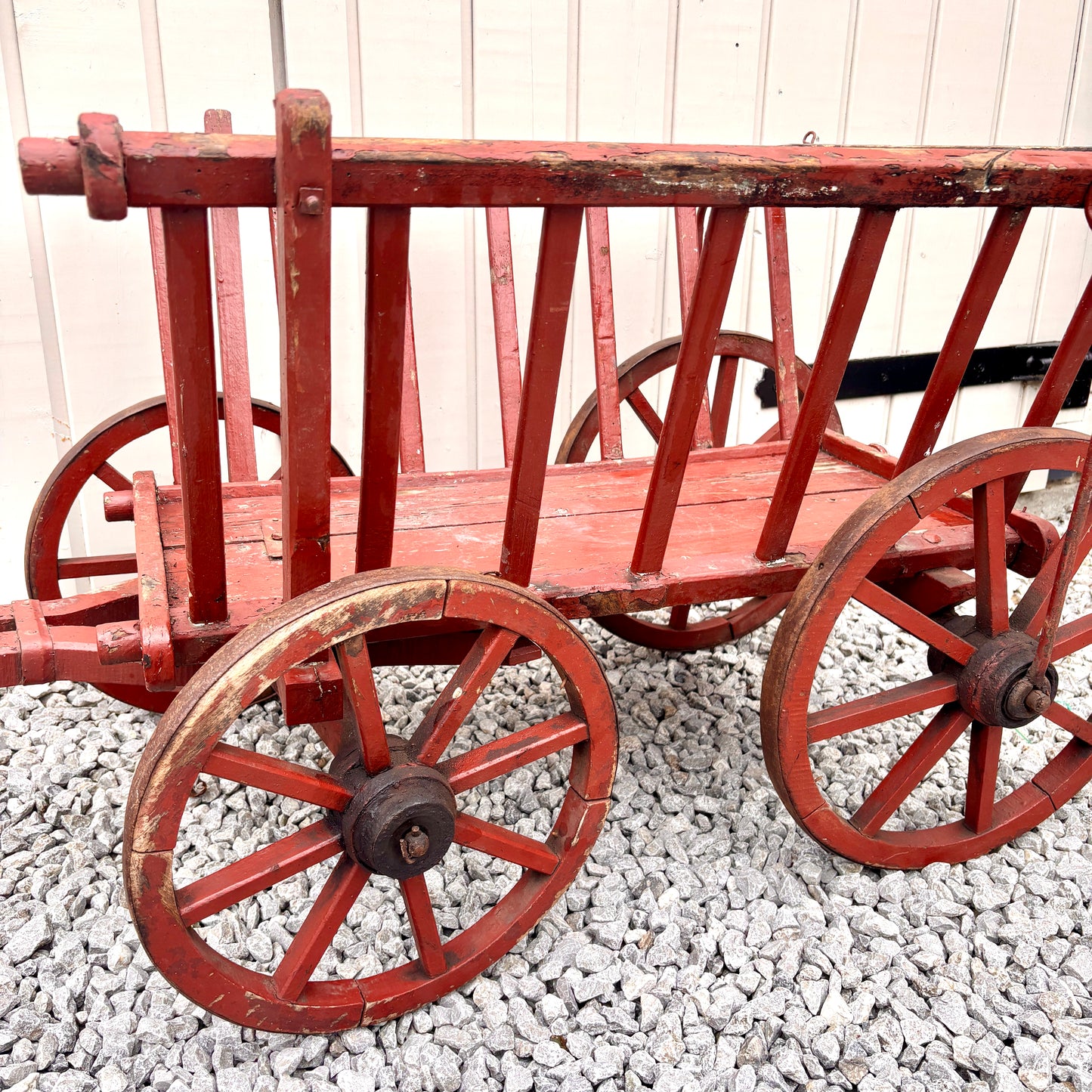 Antique French Wooden Dog Cart