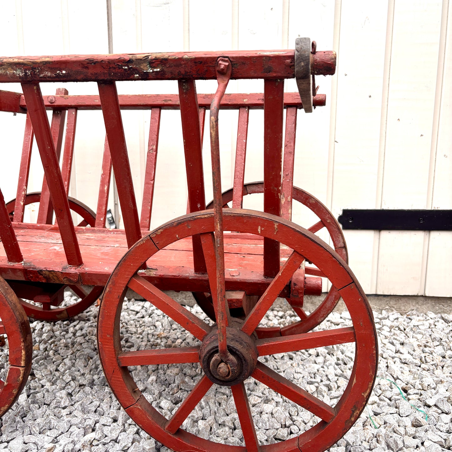 Antique French Wooden Dog Cart