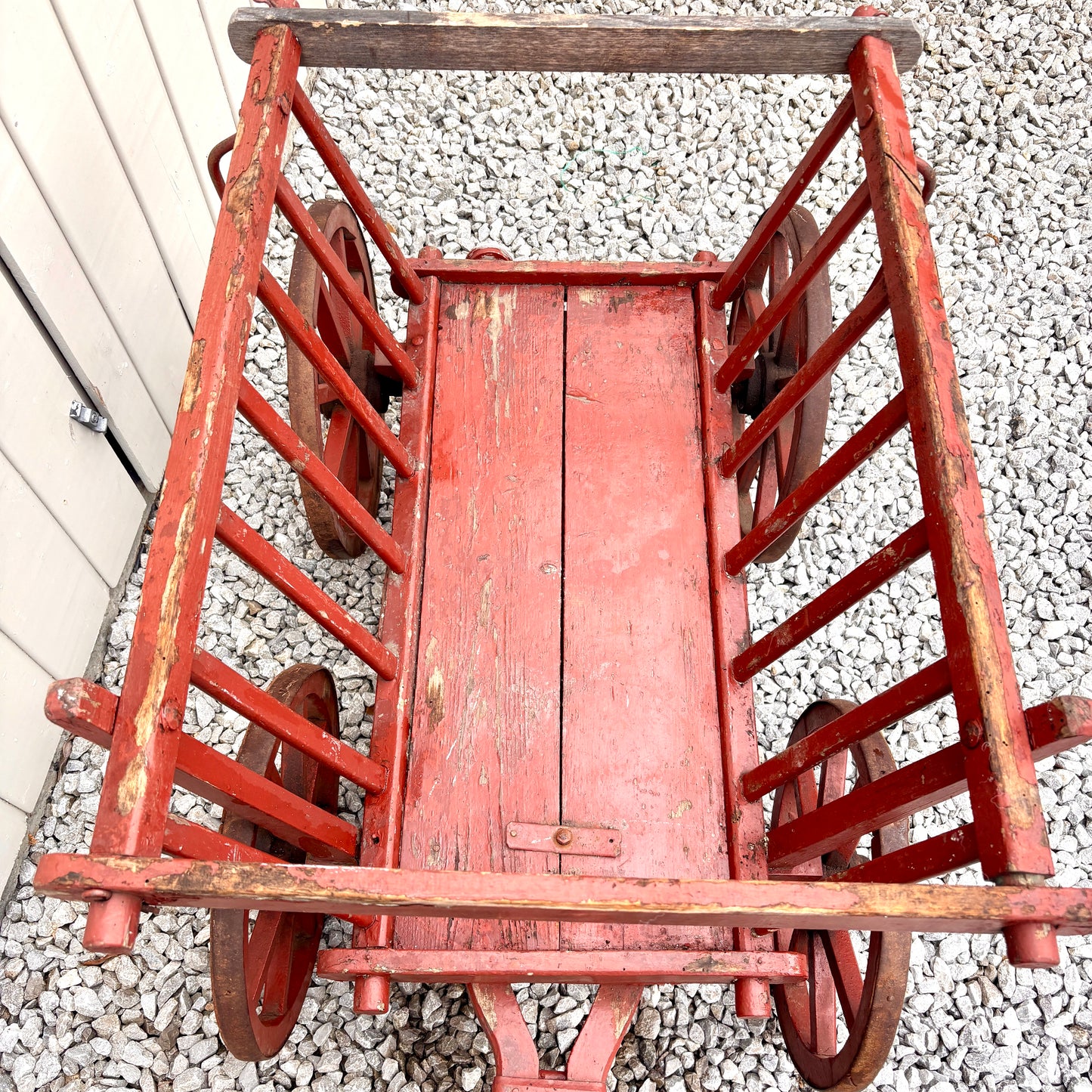 Antique French Wooden Dog Cart