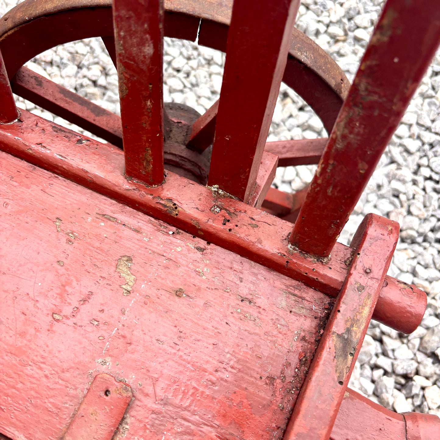 Antique French Wooden Dog Cart
