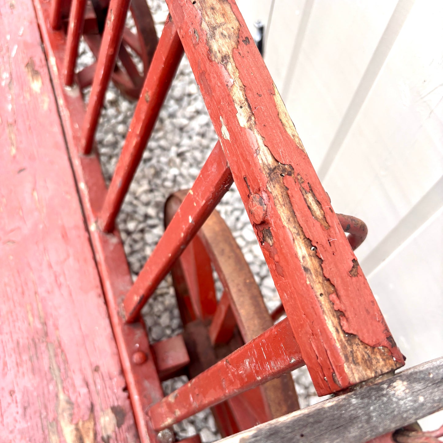 Antique French Wooden Dog Cart