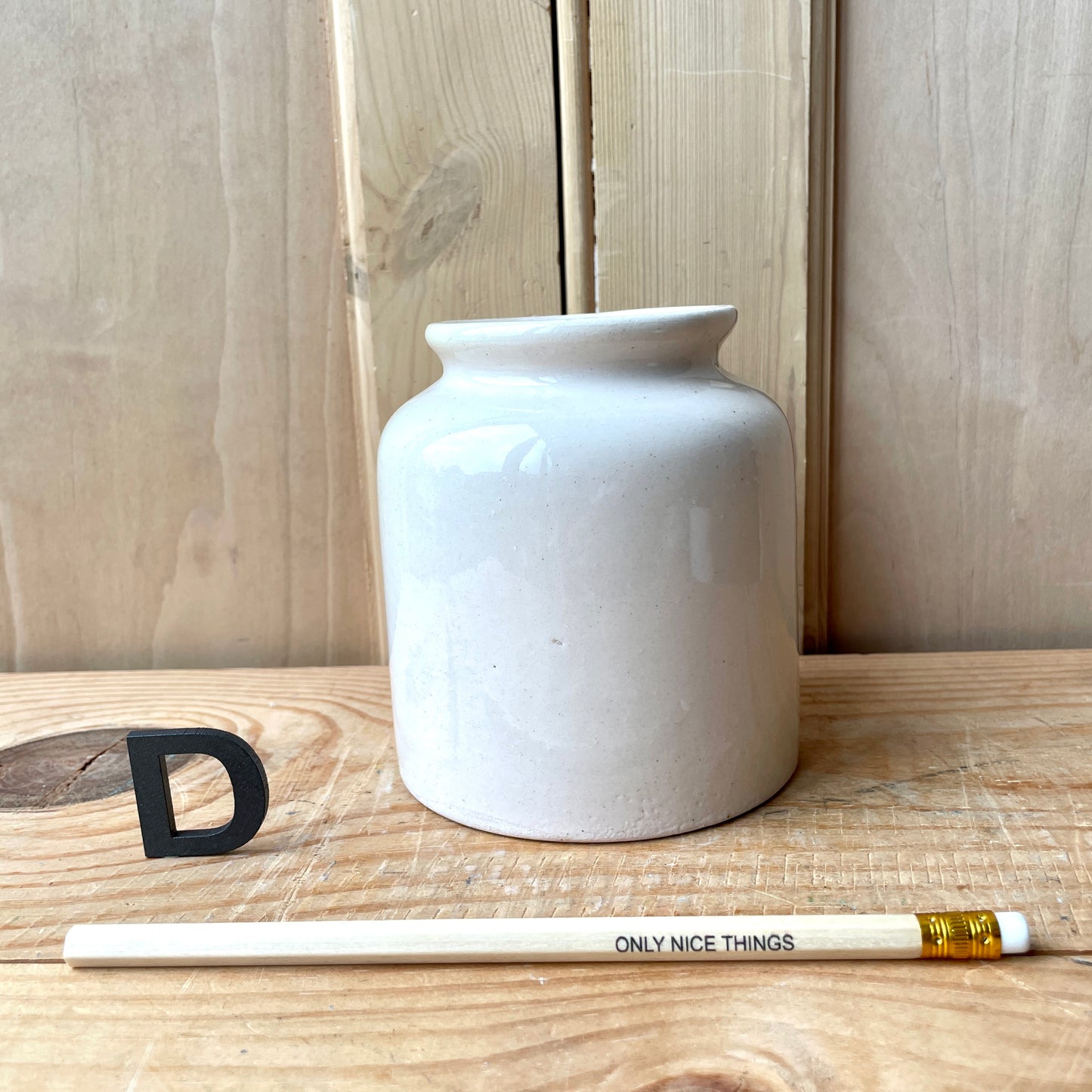 Vintage French stoneware jars