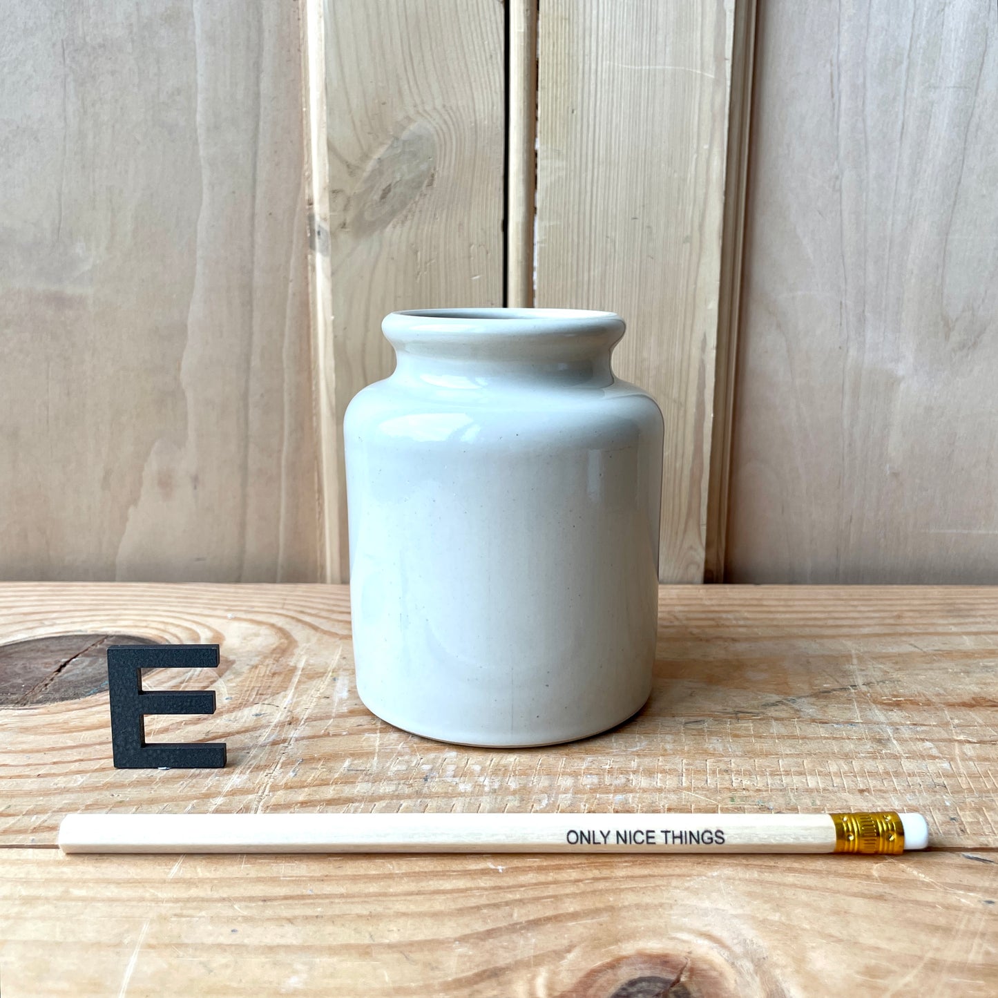 Vintage French stoneware jars