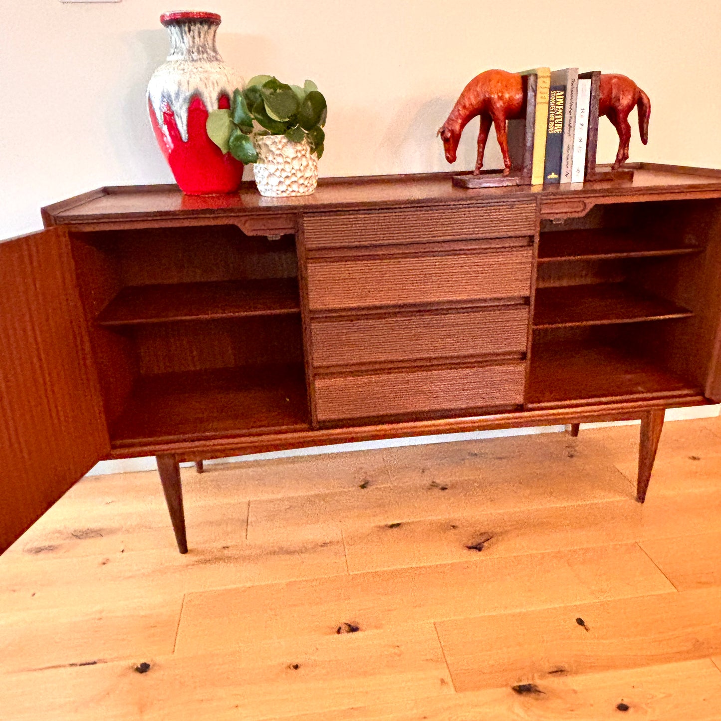 Vintage Richard Hornby for Heals of London Mid-Century Teak sideboard