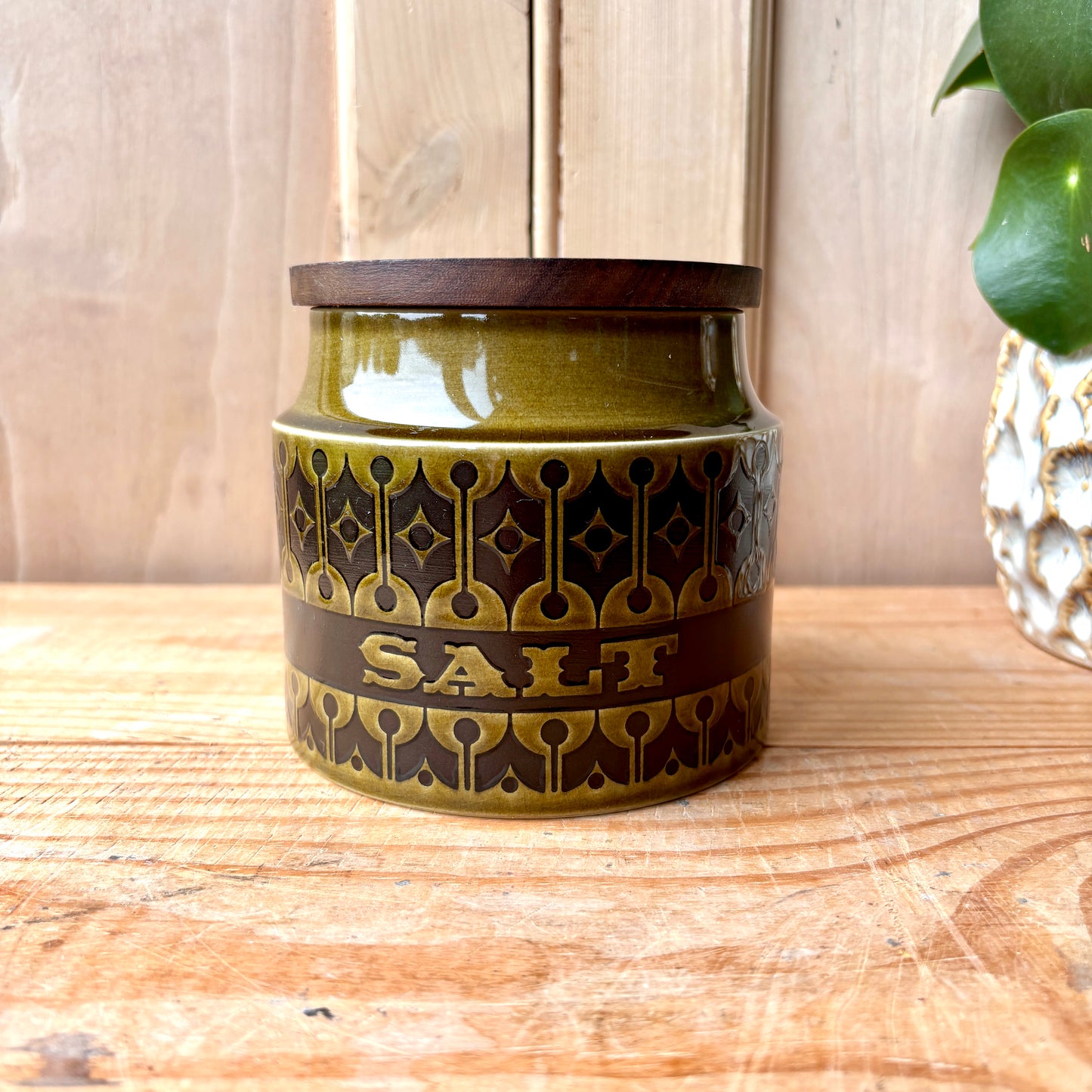 Hornsea green Heirloom storage jars