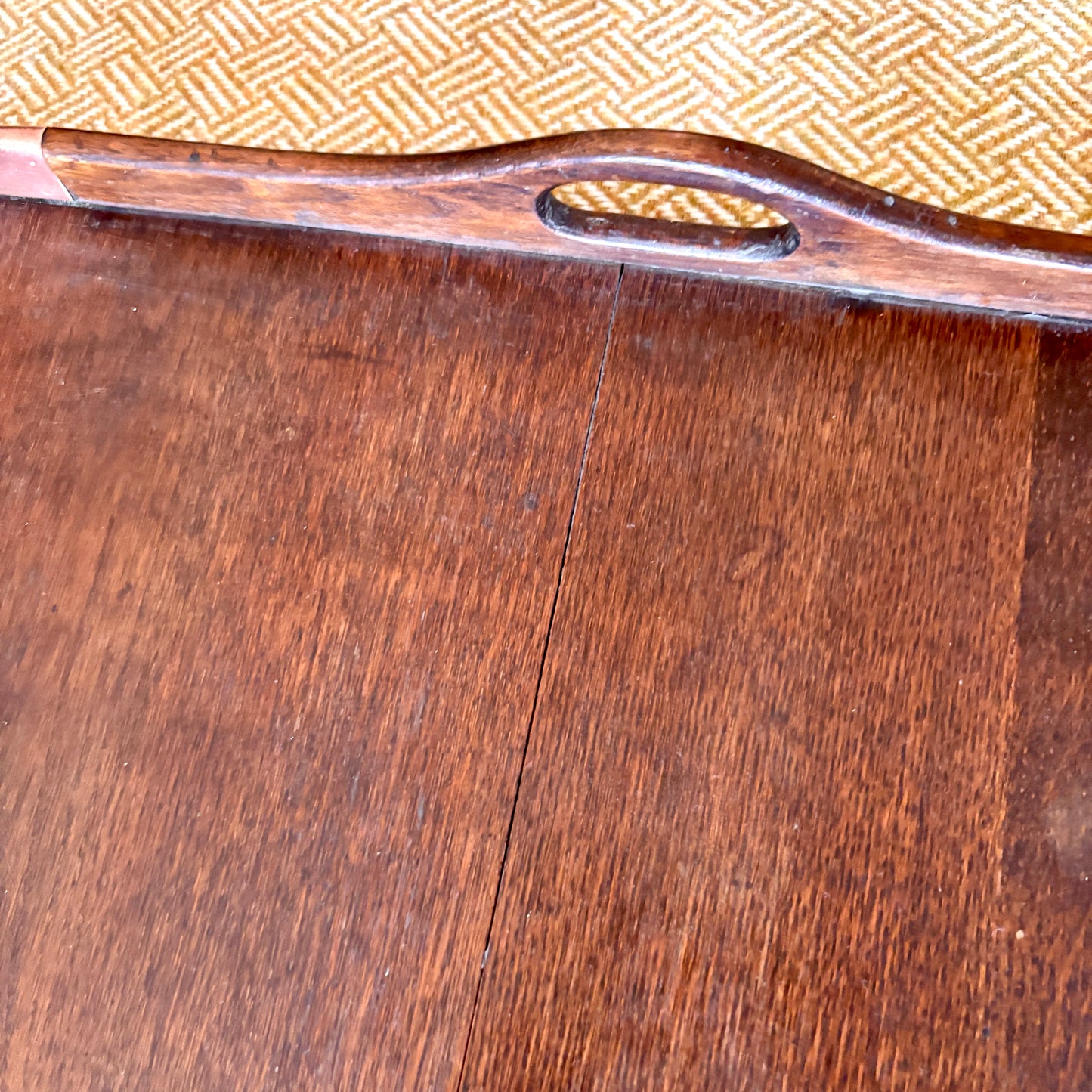 Vintage Arts and Crafts style Hardwood Tray