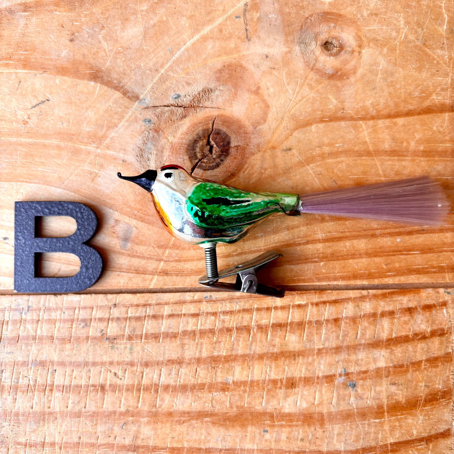 Vintage Mercury Glass Bird Baubles