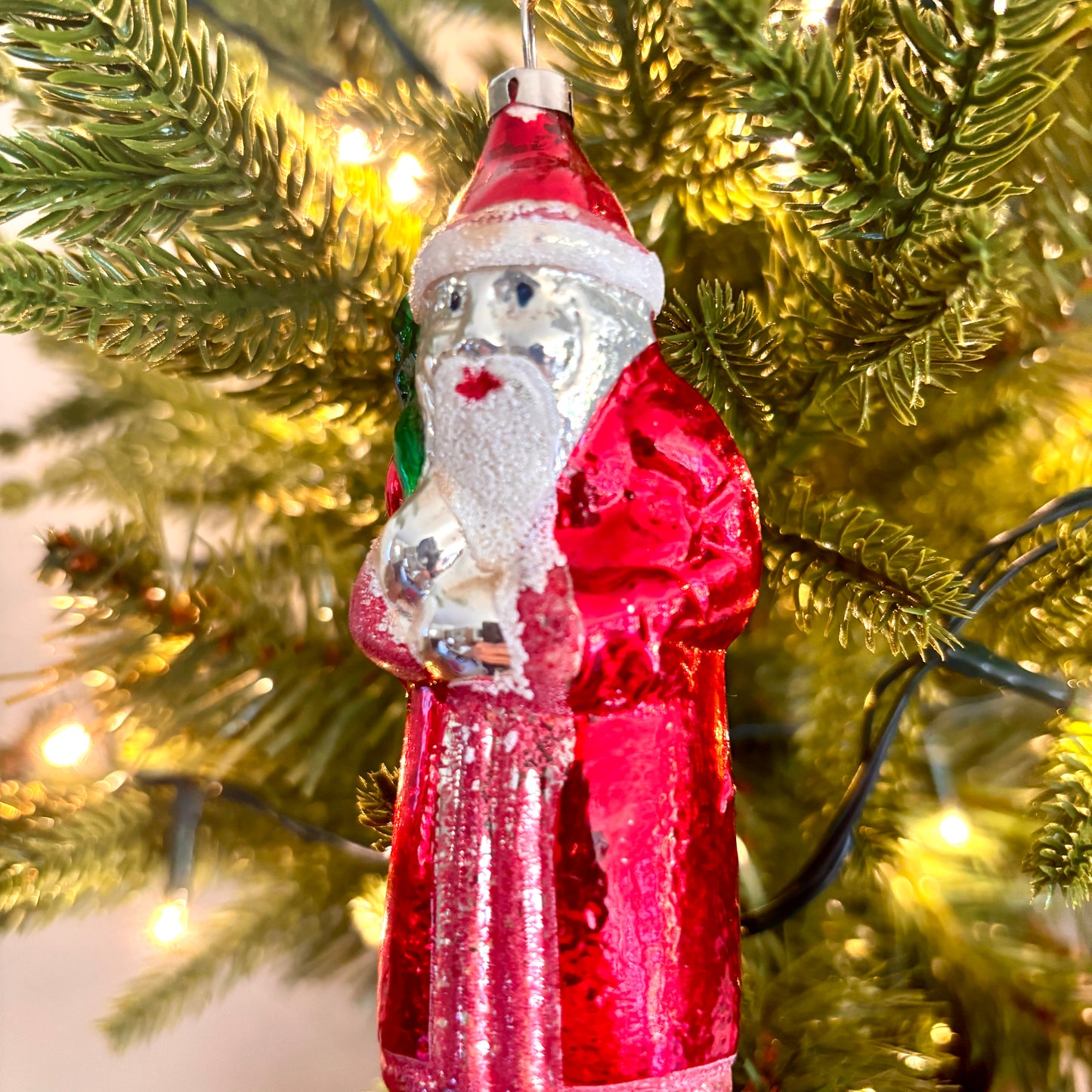 Vintage Santa bauble