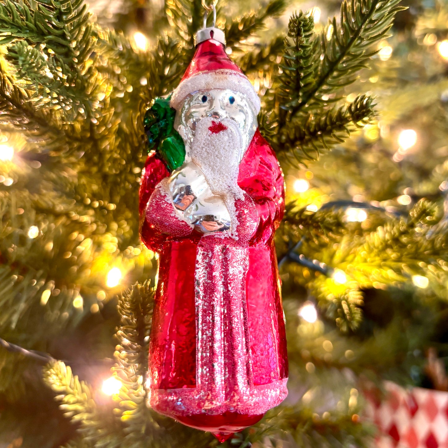 Vintage Santa bauble