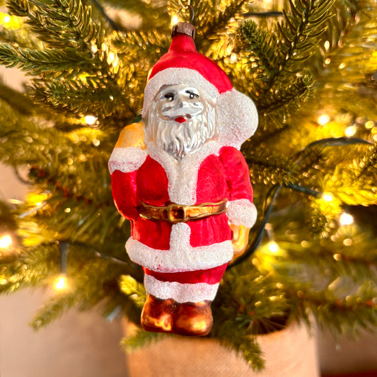 Vintage Santa bauble