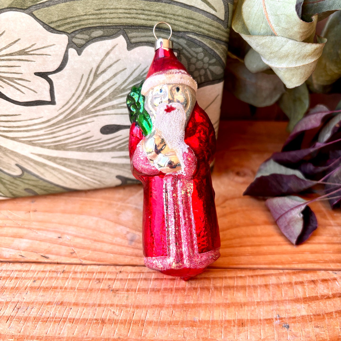 Vintage Santa bauble