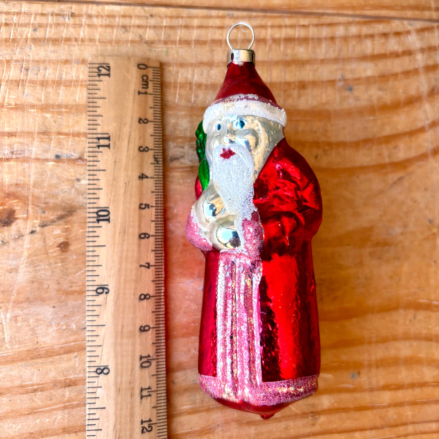 Vintage Santa bauble