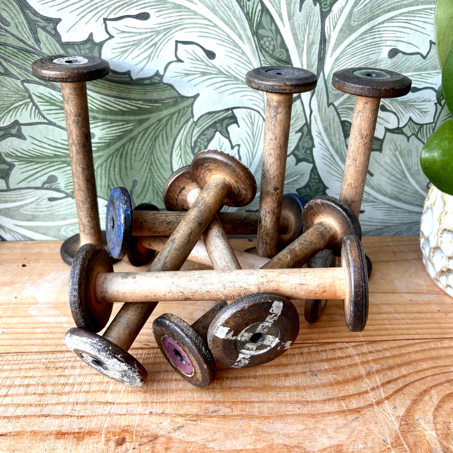 Vintage Wooden Bobbins