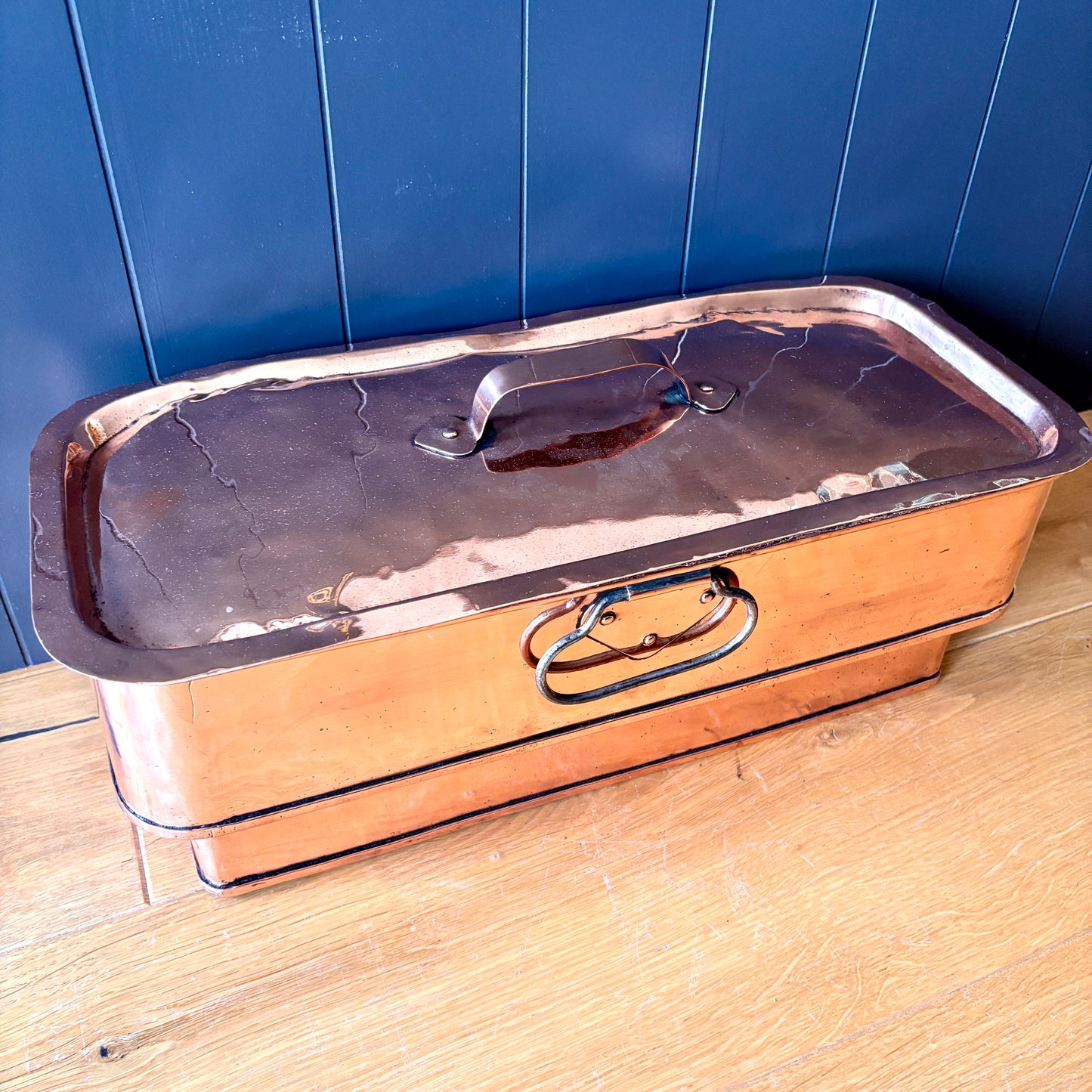Antique Copper Steamer, Victorian Copper Steamer