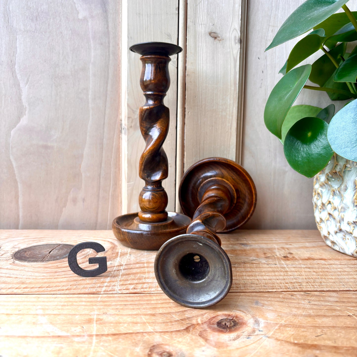 Pair of vintage candlesticks