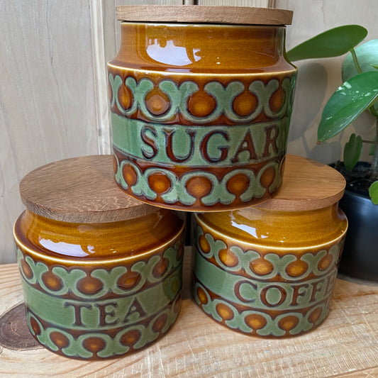 3pc Hornsea Bronte storage jar set
