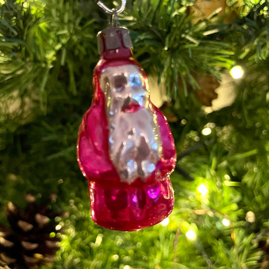 Vintage Santa bauble