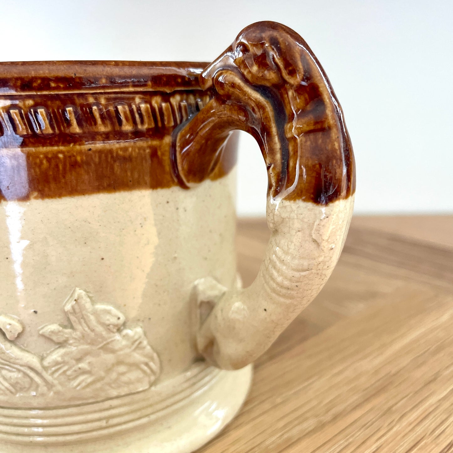 Antique Rare Stoneware Tyg