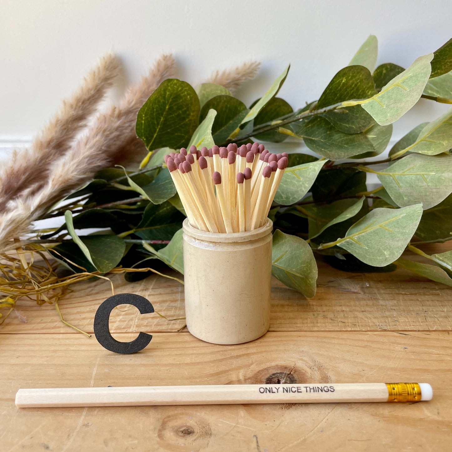 Vintage match pot