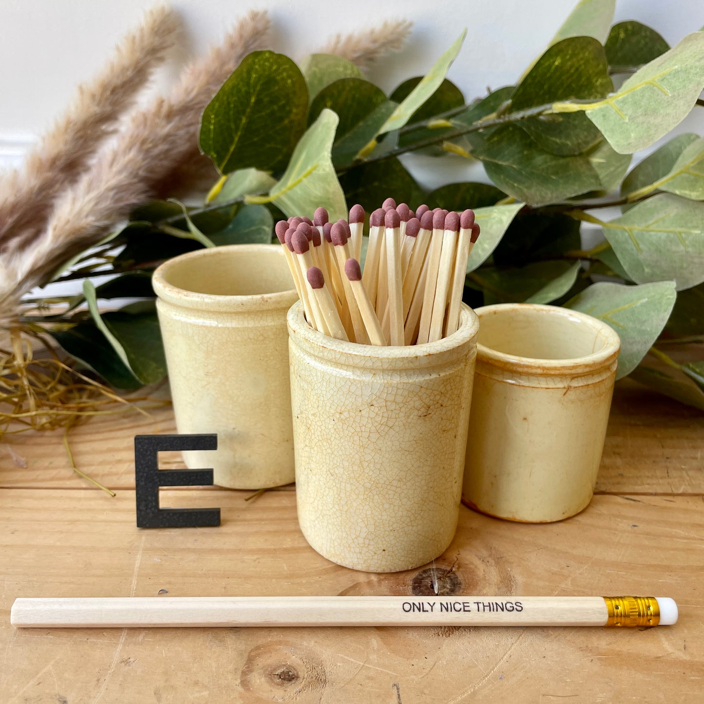 Vintage match pot