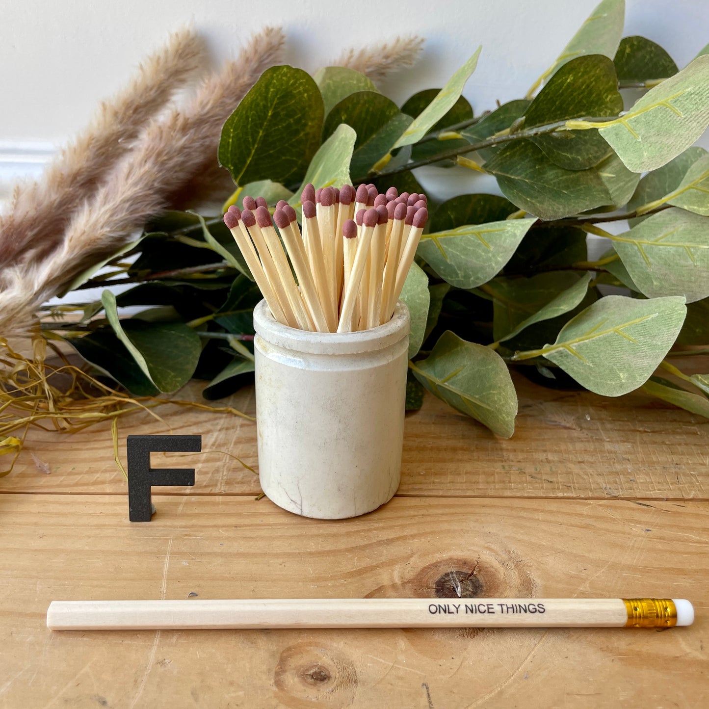 Vintage match pot