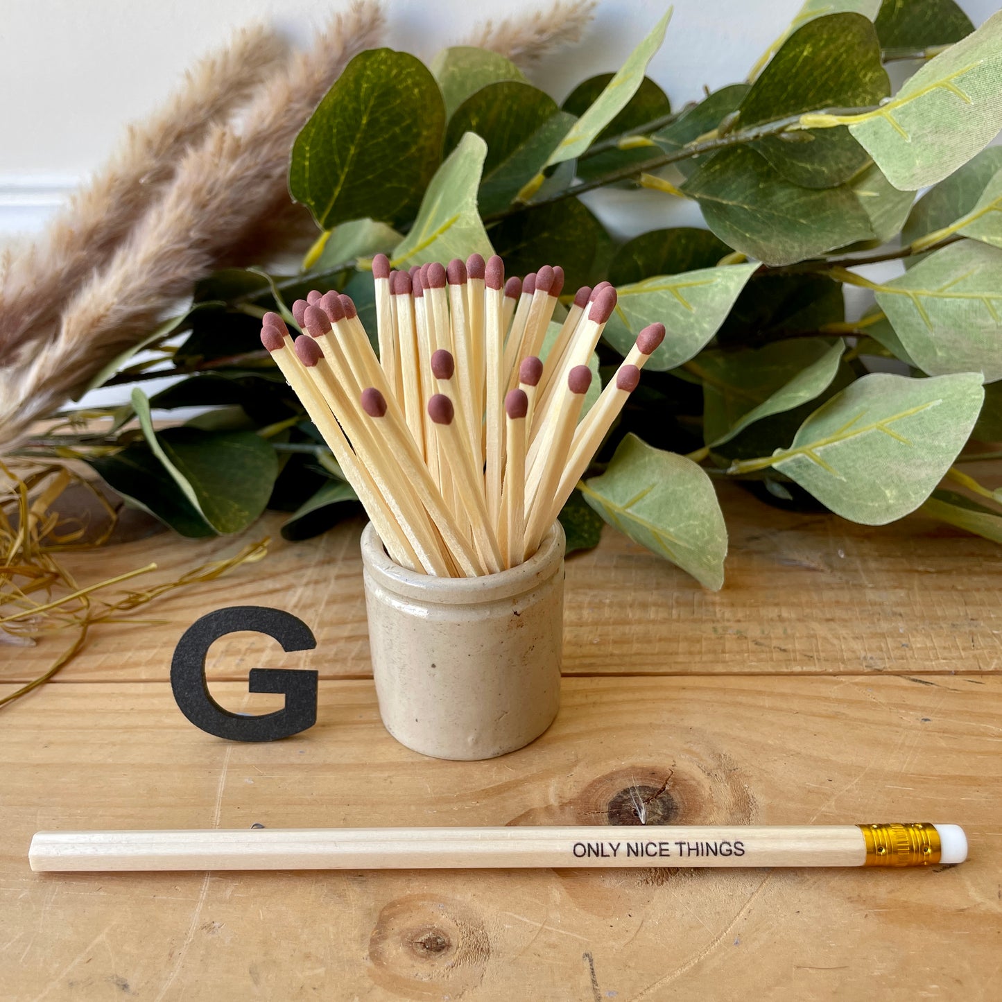 Vintage match pot