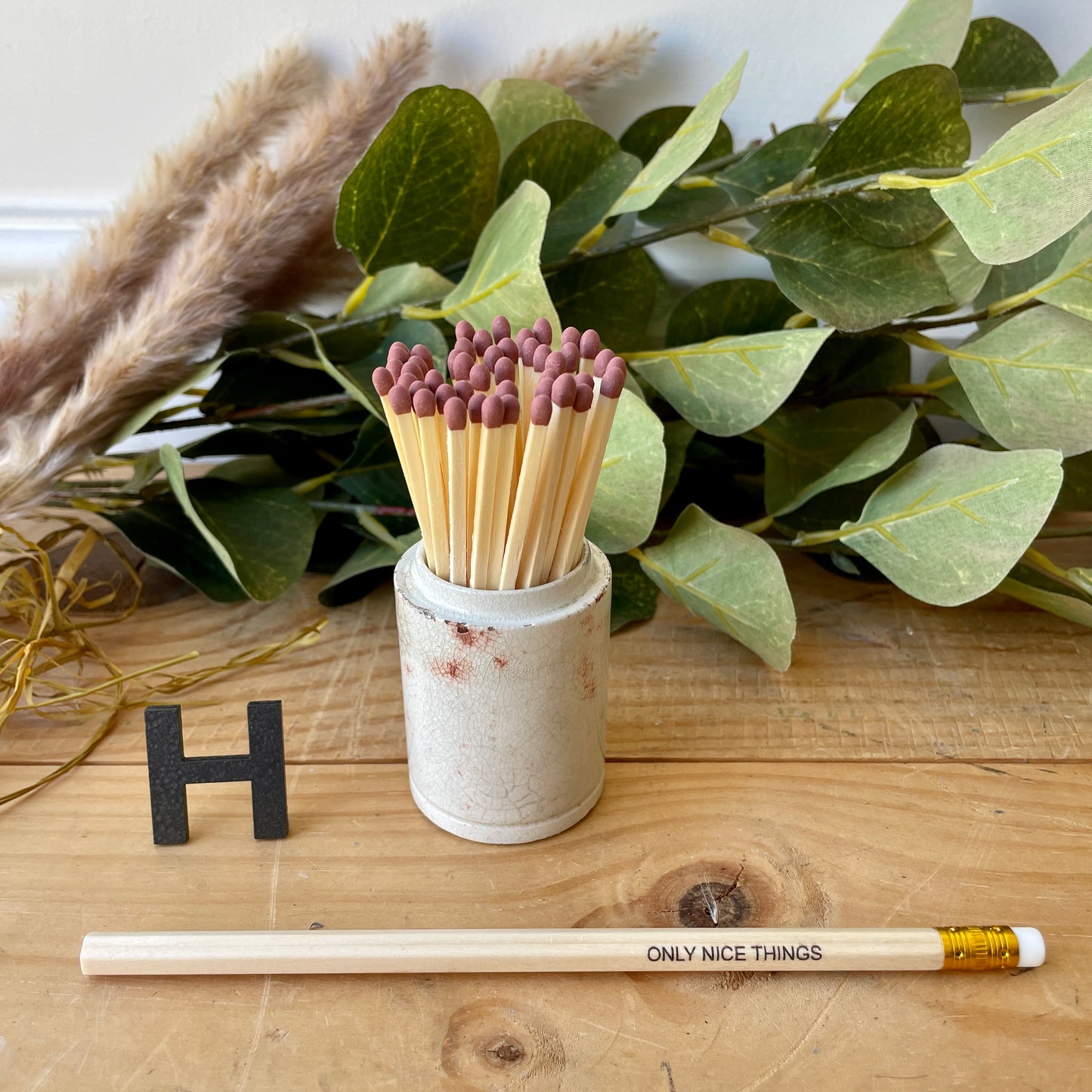 Vintage match pot