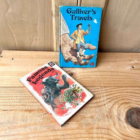 Pair of Vintage Ladybird books Famous Legends & Gulliver's Travels