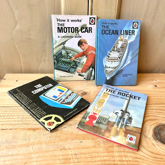 Vintage Ladybird books Series 654 books 1, 2, 8 and 10