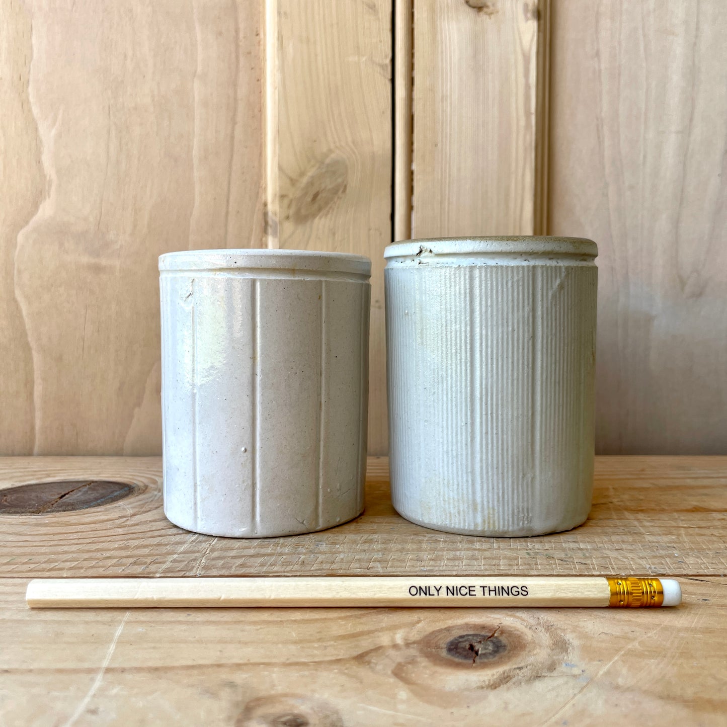 Vintage marmalade jars