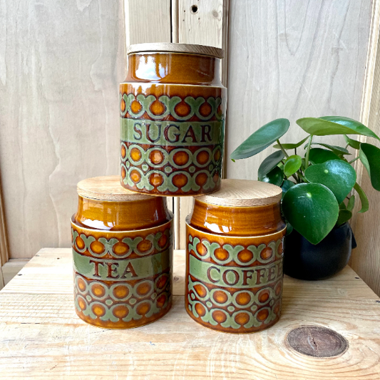 3pc Hornsea Bronte storage jar set