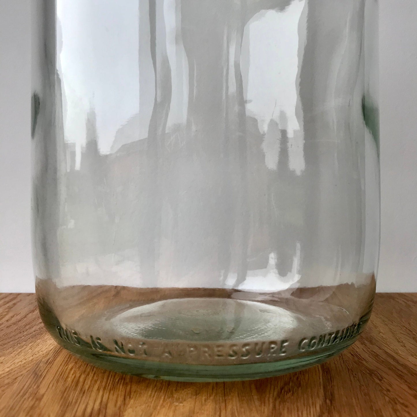 Vintage glass demijohn